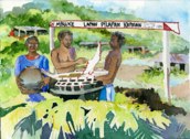 Purchased boat from Mbuke, from cargo cult